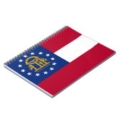 Notitieboek met vlag van Georgië (Linkerzijde)