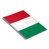 Notitieboek met vlag van Hongarije (Rechterzijde)