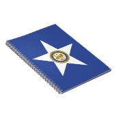 Notitieboek met vlag van Houston City (Rechterzijde)
