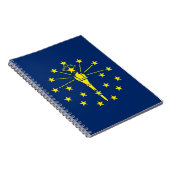 Notitieboek met vlag van Indiana State (Rechterzijde)