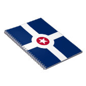 Notitieboek met vlag van Indianapolis City (Rechterzijde)