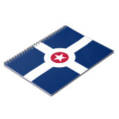 Notitieboek met vlag van Indianapolis City (Linkerzijde)