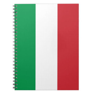 Notitieboek met vlag van Italië
