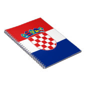 Notitieboek met vlag van Kroatië (Rechterzijde)