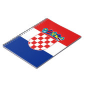 Notitieboek met vlag van Kroatië (Linkerzijde)