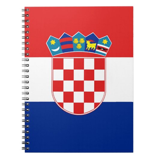 Notitieboek met vlag van Kroatië (Voorkant)