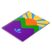 Notitieboek met vlag van Manitou Springs, Colorado (Linkerzijde)