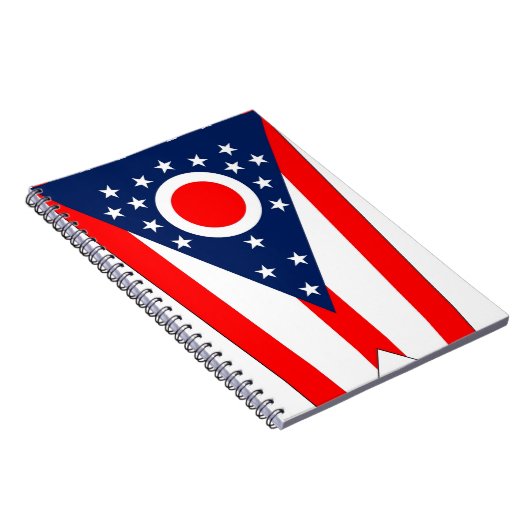 Notitieboek met vlag van Ohio State (Rechterzijde)