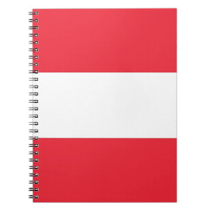 Notitieboek met vlag van Oostenrijk