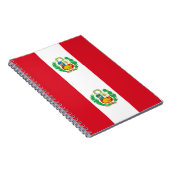 Notitieboek met vlag van Peru (Rechterzijde)