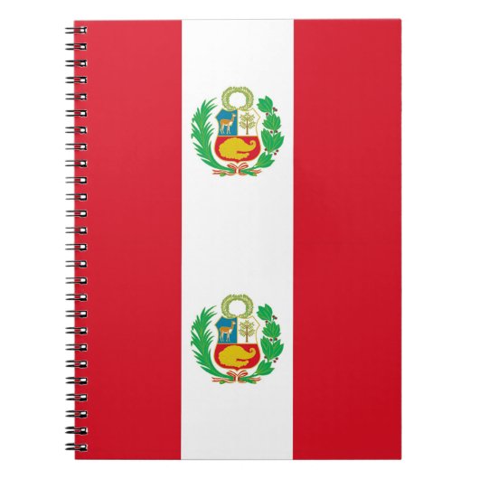 Notitieboek met vlag van Peru (Voorkant)