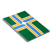 Notitieboek met vlag van Portland City (Rechterzijde)