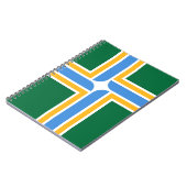 Notitieboek met vlag van Portland City (Linkerzijde)