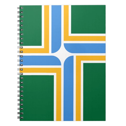 Notitieboek met vlag van Portland City (Voorkant)