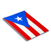 Notitieboek met vlag van Puerto Rico (Rechterzijde)