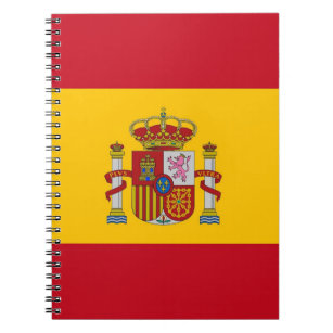 Notitieboek met vlag van Spanje
