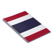 Notitieboek met vlag van Thailand (Rechterzijde)
