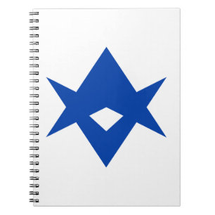 Notitieboek met vlag van Toyota City, Japan