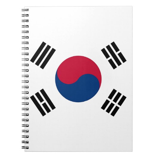 Notitieboek met vlag van Zuid-Korea (Voorkant)