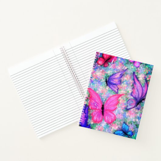 Notitieboek met vlinders (Binnen)