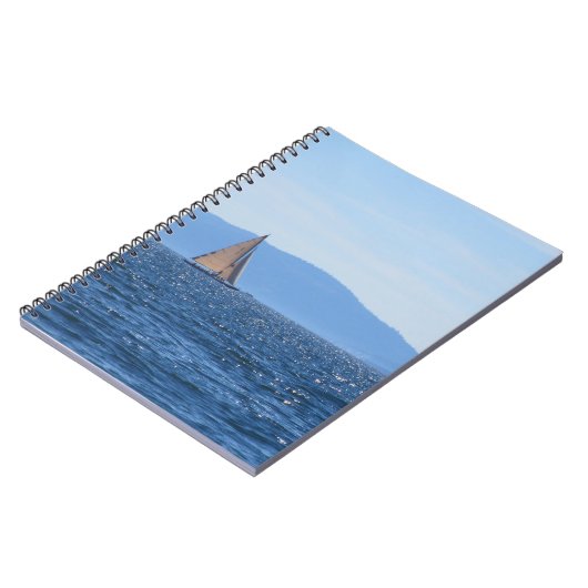 Notitieboek met zeilboot (Linkerzijde)