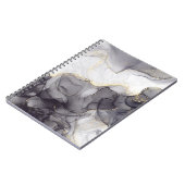 Notitieboek met zwarte en gouden marmer (Linkerzijde)