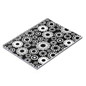 Notitieboek met zwarte en witte florale oplossing (Linkerzijde)