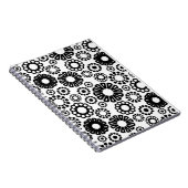 Notitieboek met zwarte en witte florale oplossing (Rechterzijde)