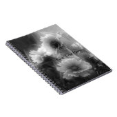 Notitieboek met zwarte en witte vloerbedekking (Rechterzijde)