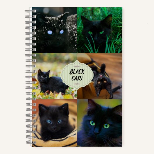 Notitieboek met zwarte katten (Voorkant)