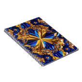 Notitieboek met Zweden Kleuren Abstract Ontwerp (Rechterzijde)