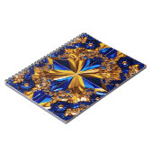 Notitieboek met Zweden Kleuren Abstract Ontwerp (Linkerzijde)