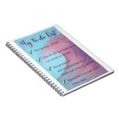 Notitieboek - Mijn lijst om te doen (golfachtergro (Rechterzijde)