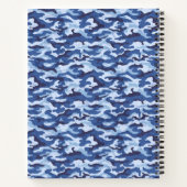 Notitieboek-Military Blue Camo Notitieboek (Achterkant)