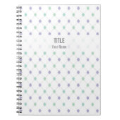  Notitieboek: Mint & Lila Argyle Notitieboek (Voorkant)
