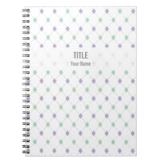 Notitieboek: Mint & Lila Argyle Notitieboek