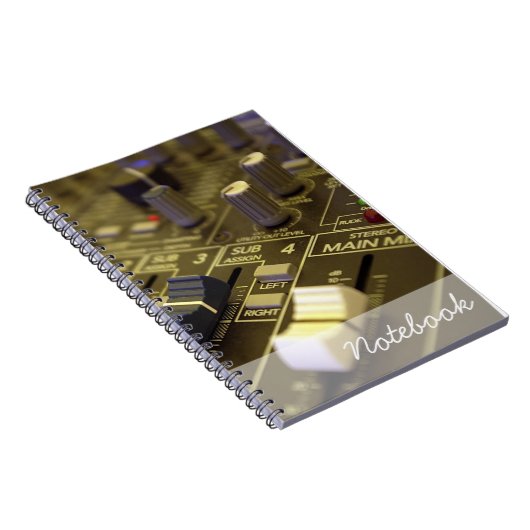 Notitieboek mixconsole (Rechterzijde)