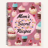 notitieboek "Mom's Secret Recipes" (Voorkant)