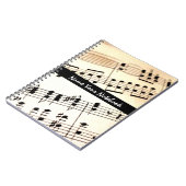 Notitieboek Muzieknoten op maat (Linkerzijde)