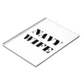 Notitieboek Navy Wife (Linkerzijde)