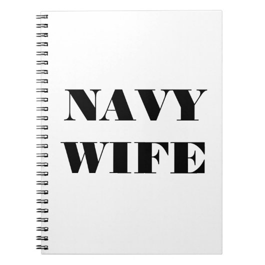 Notitieboek Navy Wife (Voorkant)