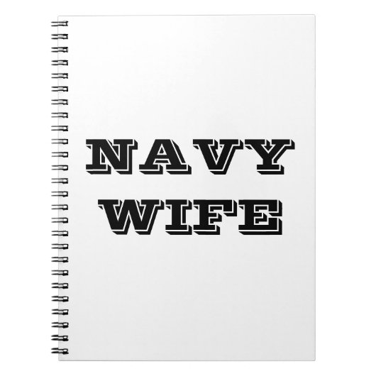 Notitieboek Navy Wife (Voorkant)