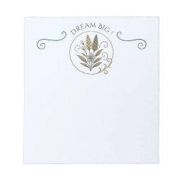 Notitieboek, notitieblok, droom groot. notitieblok