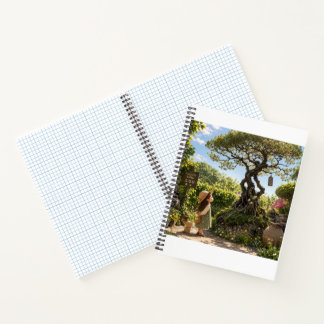 Notitieboek onder de pijnboom