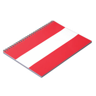 Notitieboek Oostenrijkse vlag (Oostenrijk)