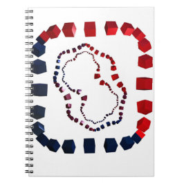 Notitieboek op drie manieren om spiraalvormig te s