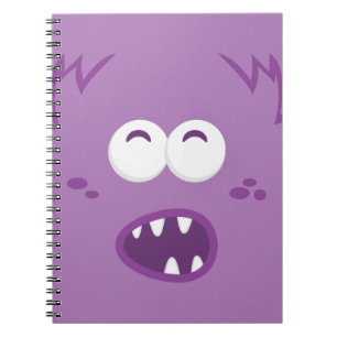 Notitieboek Paars Monster Face