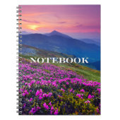 Notitieboek - Paarse Flower Mountain Side (Voorkant)
