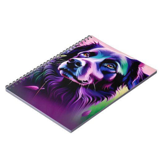 Notitieboek - Paarse hond (Linkerzijde)