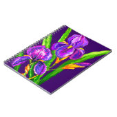Notitieboek Paarse Iris Flowers (Linkerzijde)